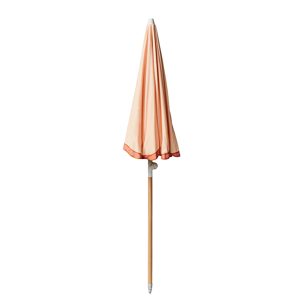 Sonnenschirm LA VACANZA - Buchenholz / Polyester / Baumwolle - Apricot