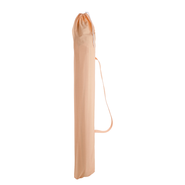 Sonnenschirm LA VACANZA - Buchenholz / Polyester / Baumwolle - Apricot