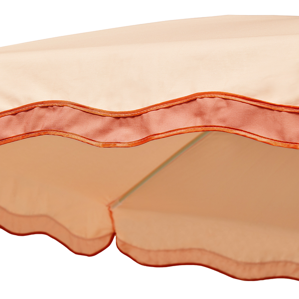 Sonnenschirm LA VACANZA - Buchenholz / Polyester / Baumwolle - Apricot