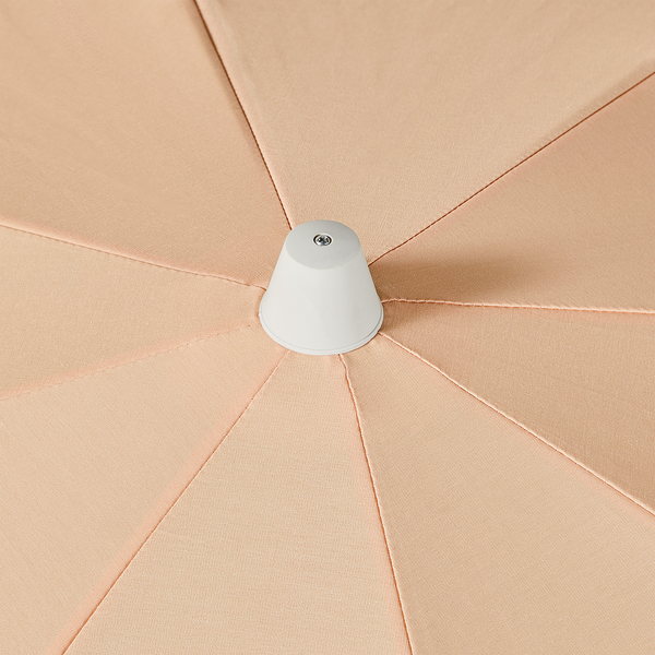 Sonnenschirm LA VACANZA - Buchenholz / Polyester / Baumwolle - Apricot