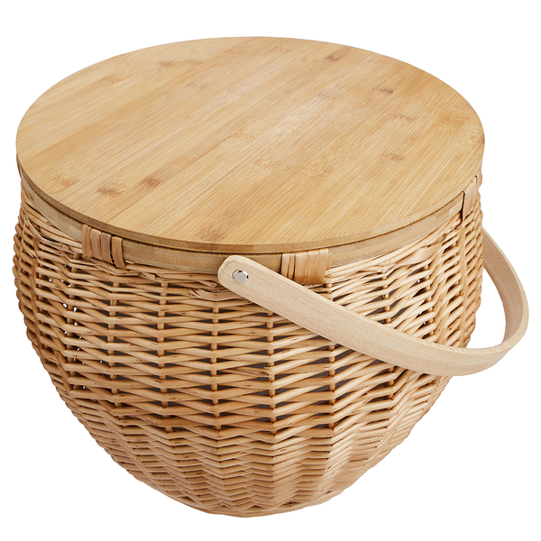 Picknickkorb THE GREAT OUTDOORS - Weide/Bambus/Aluminium/Baumwolle - Natur