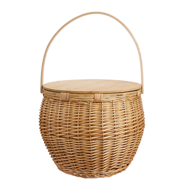 Picknickkorb THE GREAT OUTDOORS - Weide/Bambus/Aluminium/Baumwolle - Natur