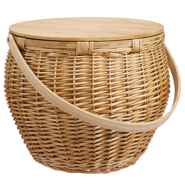 Picknickkorb THE GREAT OUTDOORS - Weide/Bambus/Aluminium/Baumwolle - Natur