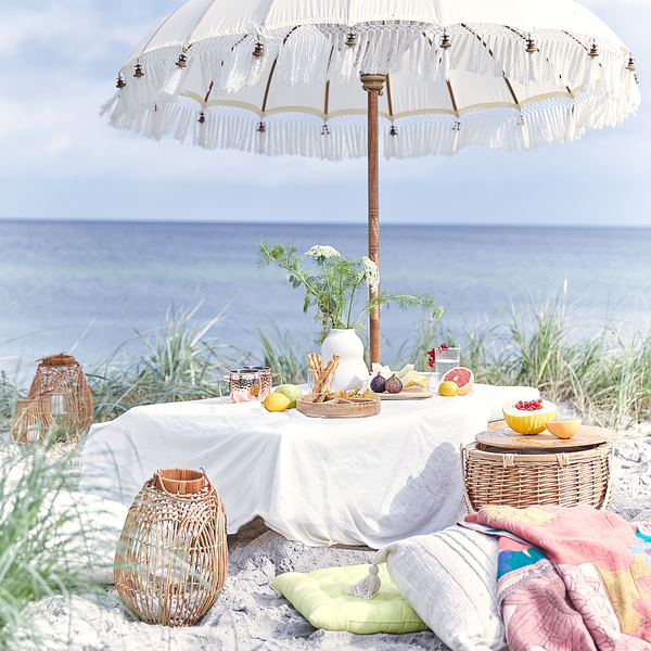 Picknickkorb THE GREAT OUTDOORS - Weide/Bambus/Aluminium/Baumwolle - Natur