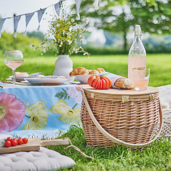 Picknickkorb THE GREAT OUTDOORS - Weide/Bambus/Aluminium/Baumwolle - Natur