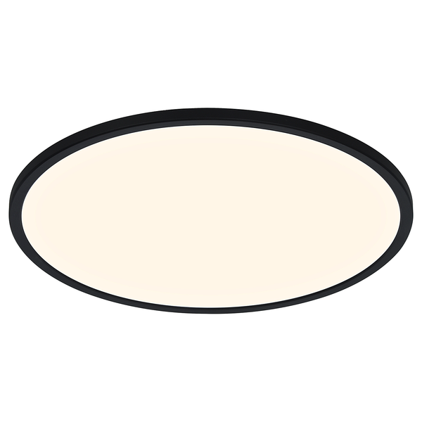 Deckenleuchte Oja 42 IP20 - Polyester PVC - 1-flammig - Schwarz