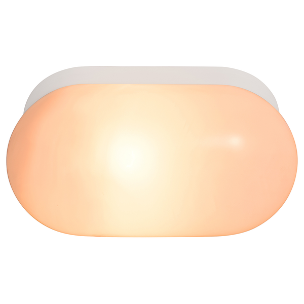 Wandleuchte Foam - Polycarbonat - 1-flammig - Weiß