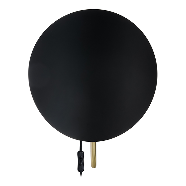 Wandleuchte Spargo - Aluminium - 1-flammig - Schwarz