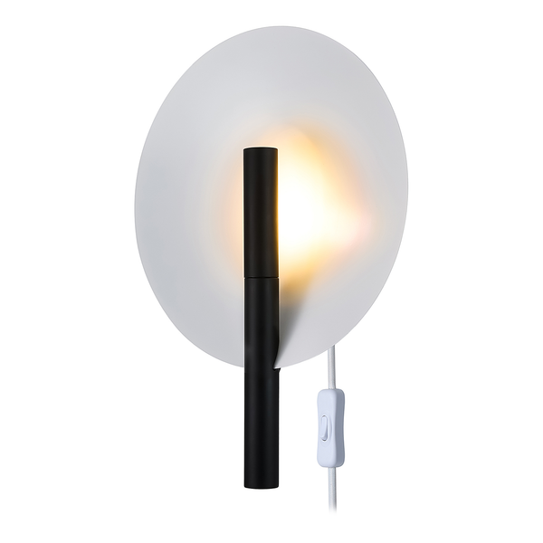 Wandleuchte Furiko - Aluminium - 1-flammig - Schwarz