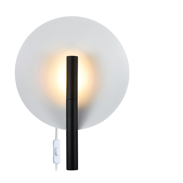 Wandleuchte Furiko - Aluminium - 1-flammig - Schwarz