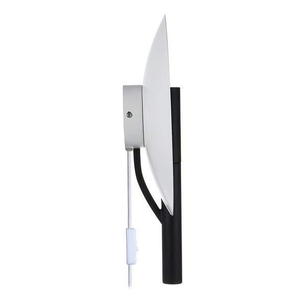 Wandleuchte Furiko - Aluminium - 1-flammig - Schwarz
