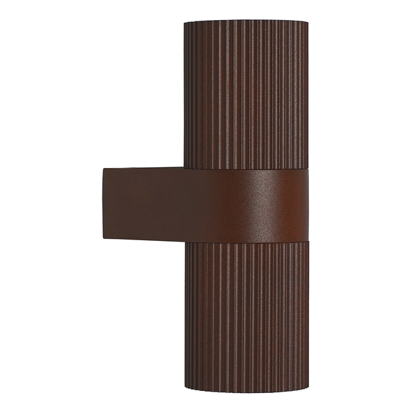 Wandleuchte Kyklop Ripple - Aluminium - 2-flammig - Braun