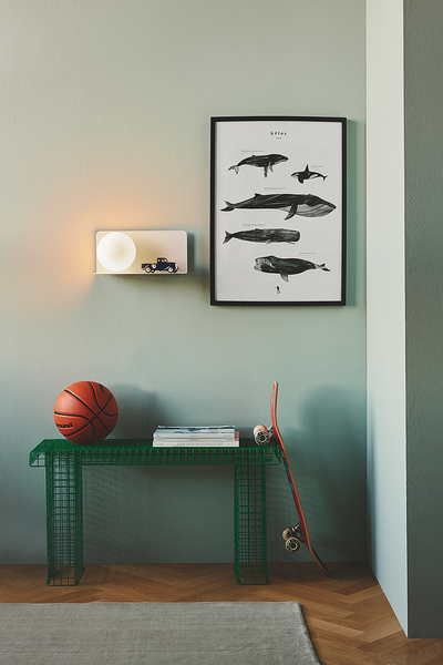 Wandleuchte Lillibeth - Aluminium - 1-flammig - Weiß