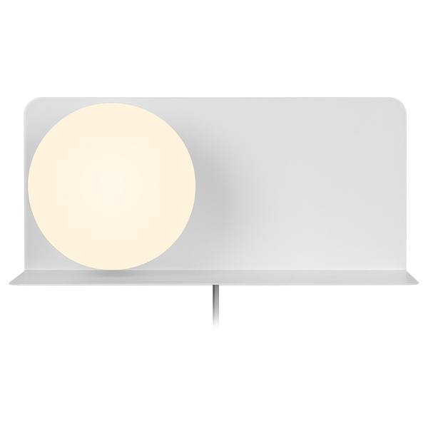 Wandleuchte Lillibeth - Aluminium - 1-flammig - Weiß