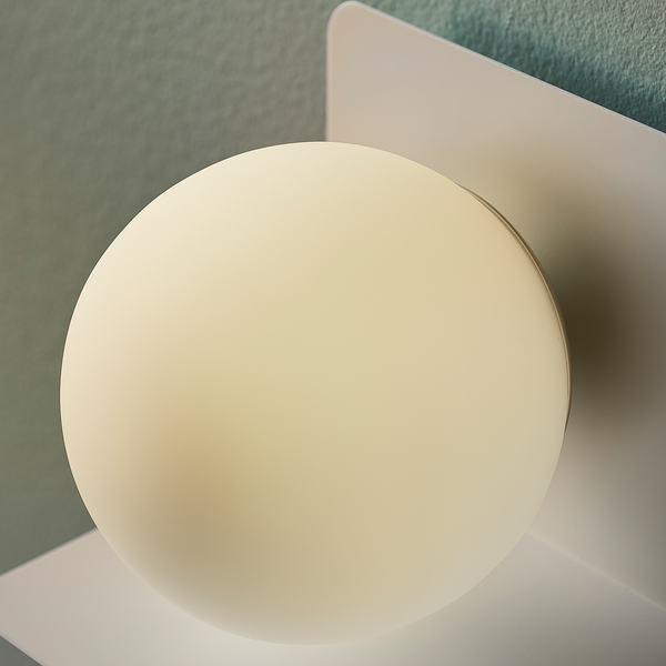 Wandleuchte Lillibeth - Aluminium - 1-flammig - Weiß