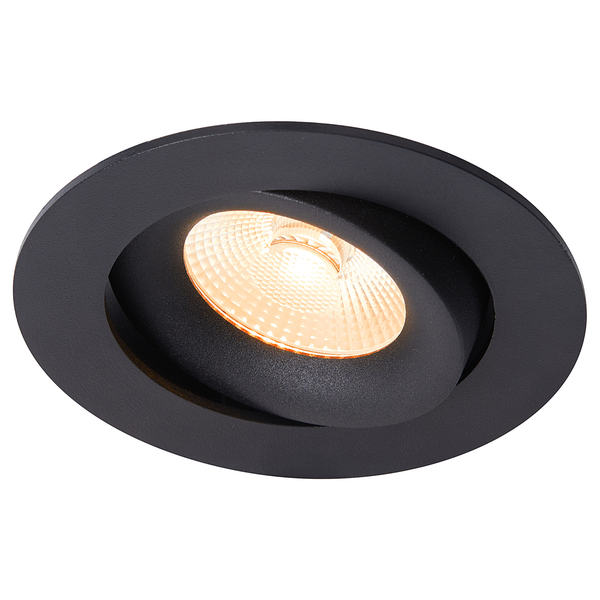 Einbauleuchte Aliki - Aluminium - 1-flammig - Schwarz