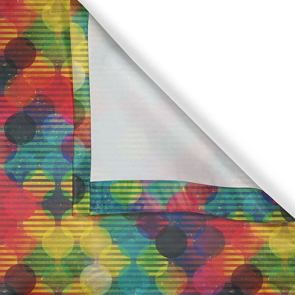 Ösenvorhang Dots 2er-Set - Polyester - Multicolor - Höhe: 175 cm