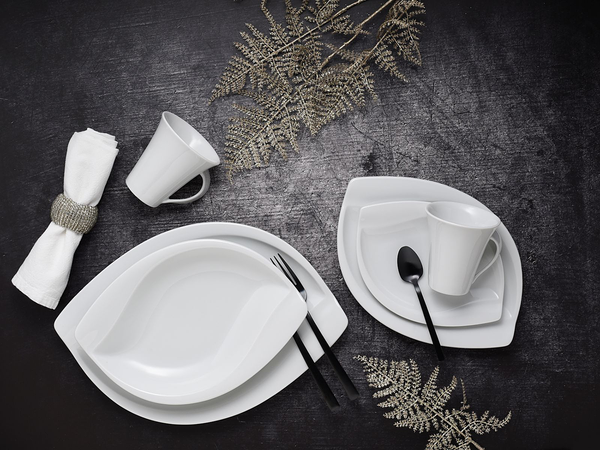 Kombiservice Acacia - Porzellan - Weiß - 30-teilig