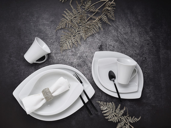 Kombiservice Acacia - Porzellan - Weiß - 30-teilig