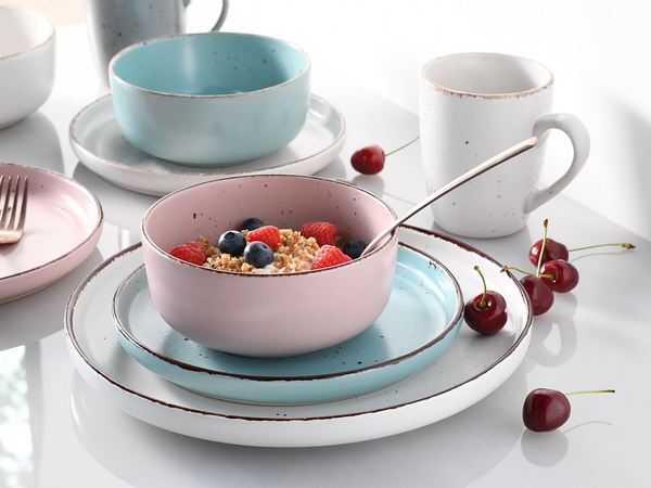 Kombiservice Modern Fashion - Steinzeug - Mehrfarbig - 16-teilig