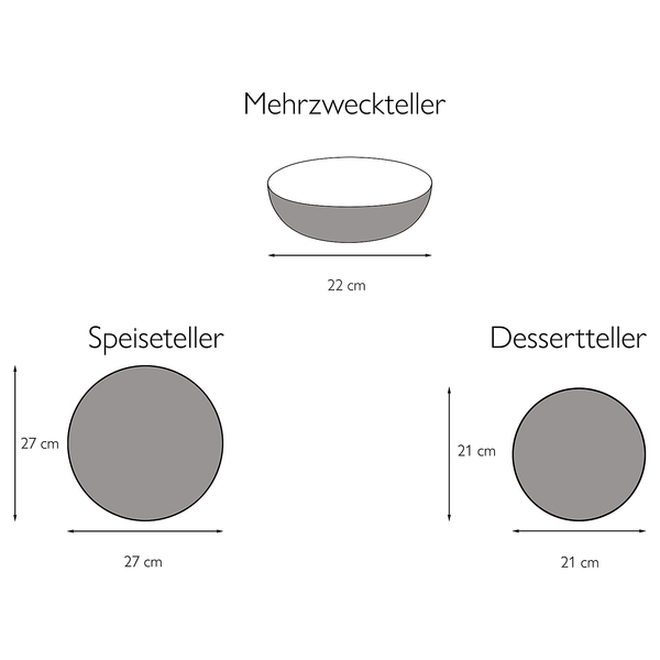 Tafelservice Marrakesch Mixed - Steinzeug - Mehrfarbig - 12-teilig