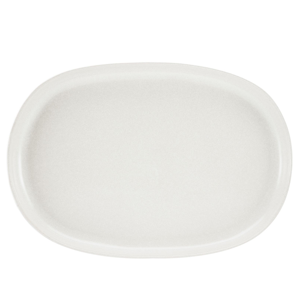 Servierplatte Uno - Steinzeug - Weiß