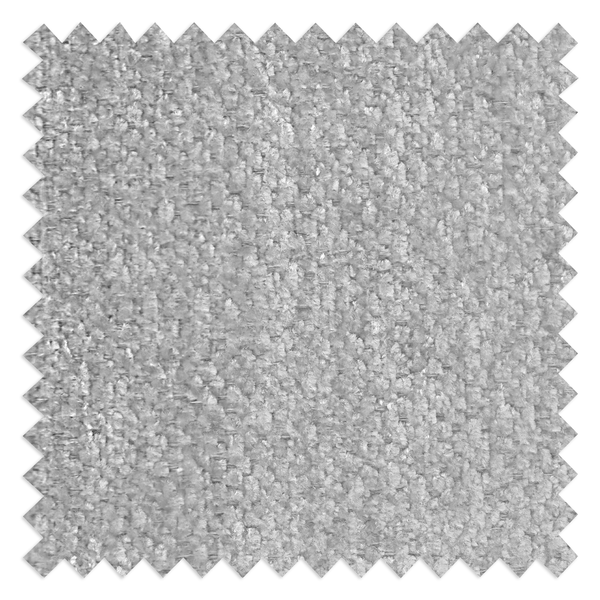 Polsterstuhl Terura 2er-Set - Chenille / Eisen - Hellgrau / Schwarz
