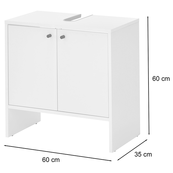 Waschbeckenunterschrank Stoshino - Weiß