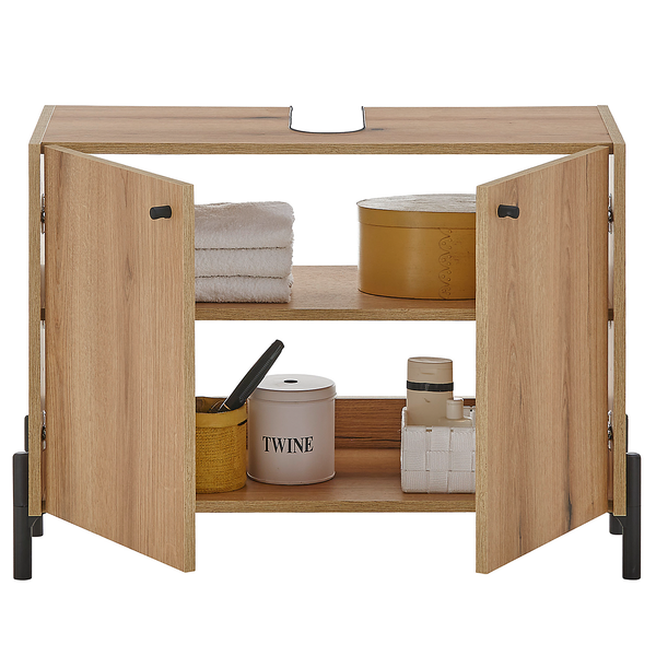 Waschbeckenunterschrank Bouchoux - Eiche Evoke Coast Dekor