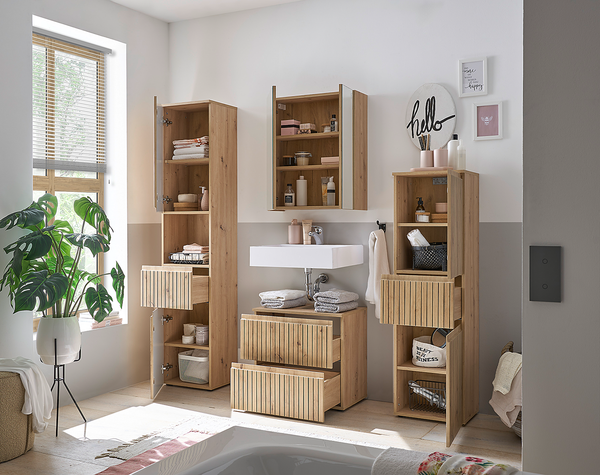 Waschbeckenunterschrank Rookerie - Eiche Artisan Dekor - Eiche Artisan Dekor