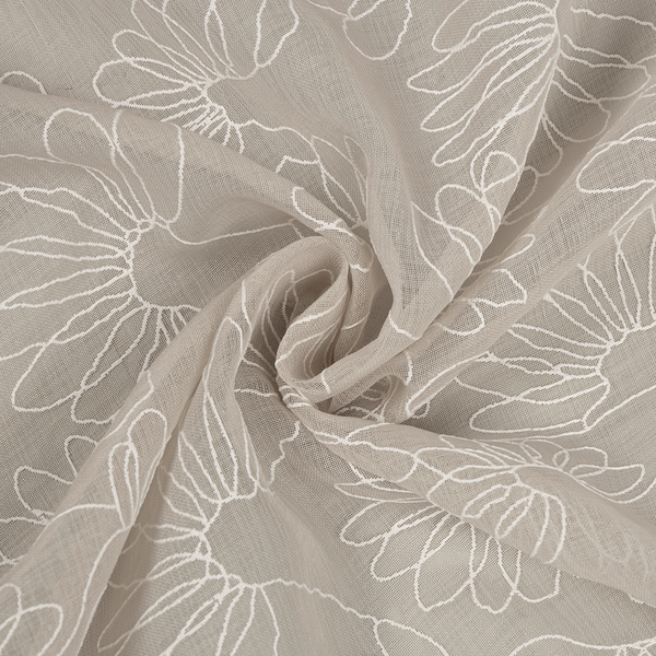 Ösenschal Dumti - Polyester - Weiß