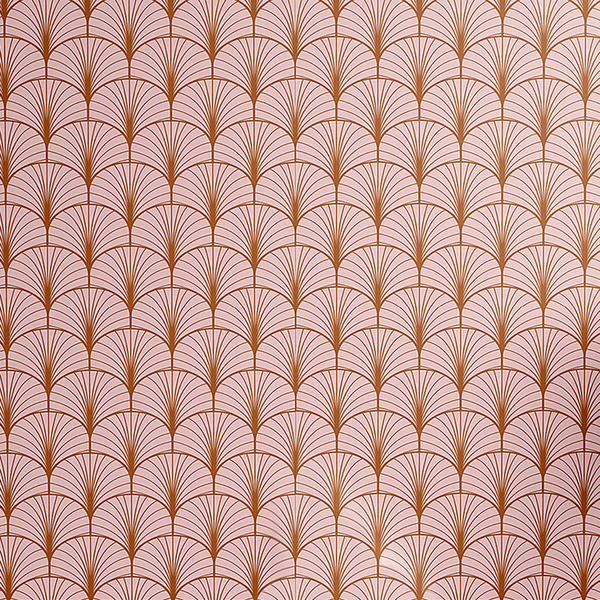 Tapete Blush Pink - PVC - Rosa - Höhe: 90 cm