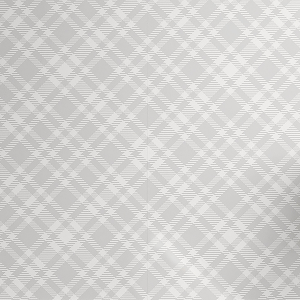 Tapete Neutral Color - PVC - Weiß / Hellgrau - Höhe: 180 cm