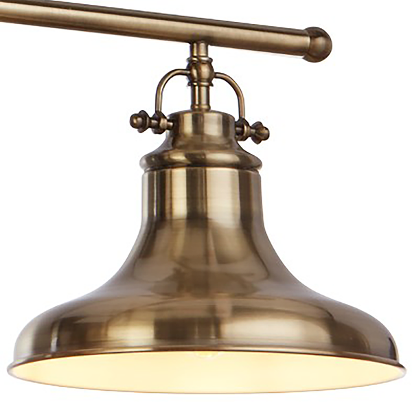 Pendelleuchte Dallas - Stahl - Messing - 3-flammig