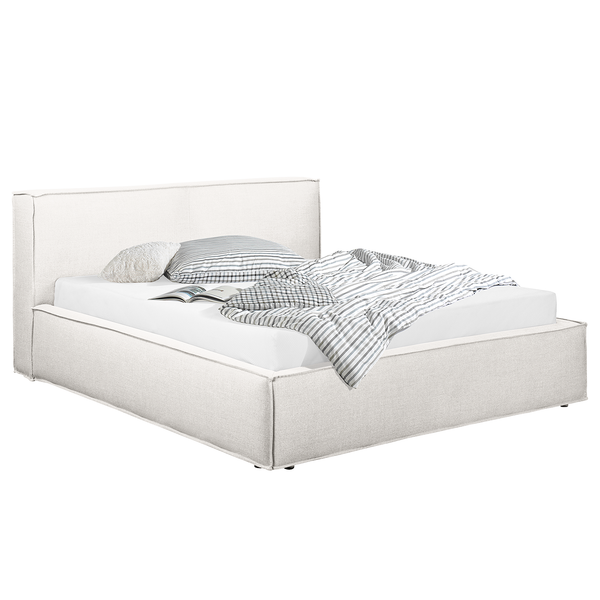 Wechselbezug KINX Polsterbett - Flachgewebe Drems: Weiß - 140 x 200cm - 110 cm