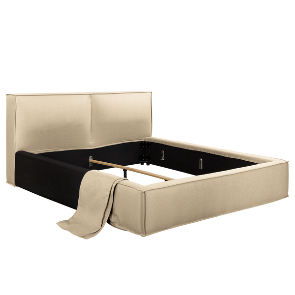 Wechselbezug KINX Polsterbett - Flachgewebe Desna: Sand - 180 x 200cm - 110 cm