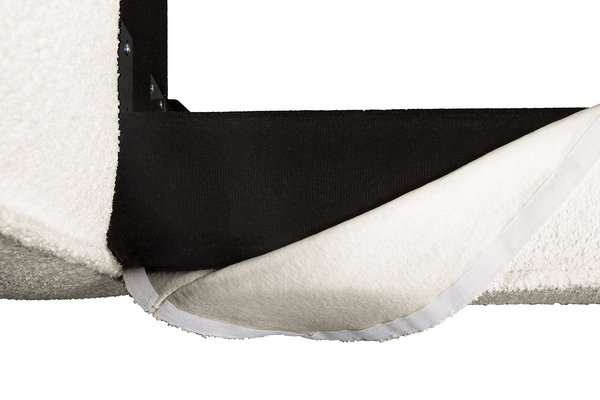 Wechselbezug KINX Polsterbett - Bouclé Stoff Abby: Polarweiß - 180 x 200cm - 110 cm