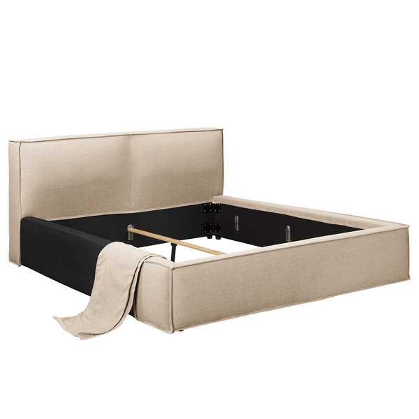 Wechselbezug KINX Polsterbett - Flachgewebe Drems: Beige - 180 x 200cm - 110 cm