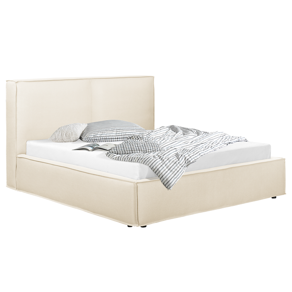 Wechselbezug KINX Polsterbett - Flachgewebe Desna: Creme - 180 x 200cm - 150 cm