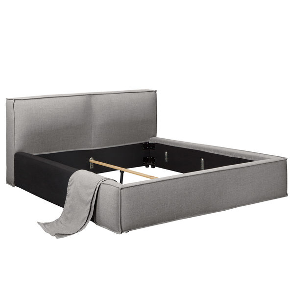 Wechselbezug KINX Polsterbett - Flachgewebe Drems: Grau - 180 x 200cm - 110 cm