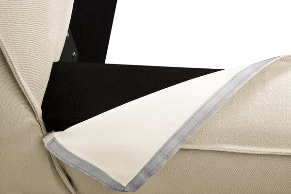 Wechselbezug KINX Polsterbett - Flachgewebe Desna: Creme - 200 x 200cm - 110 cm