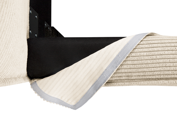 Wechselbezug KINX Polsterbett - Cordstoff Poppy: Creme - 200 x 200cm - 150 cm