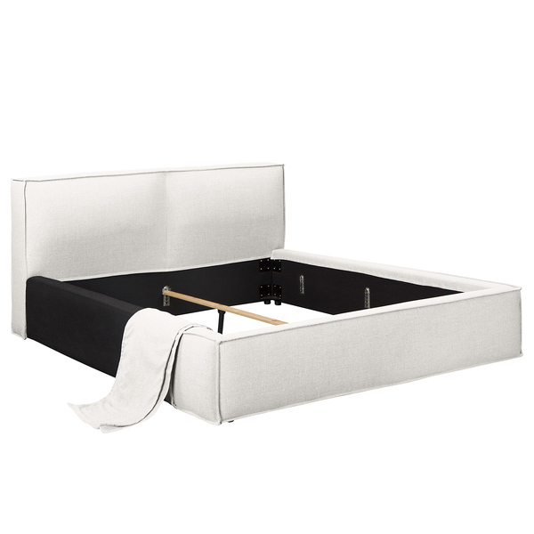 Wechselbezug KINX Polsterbett - Flachgewebe Drems: Weiß - 220 x 200cm - 110 cm