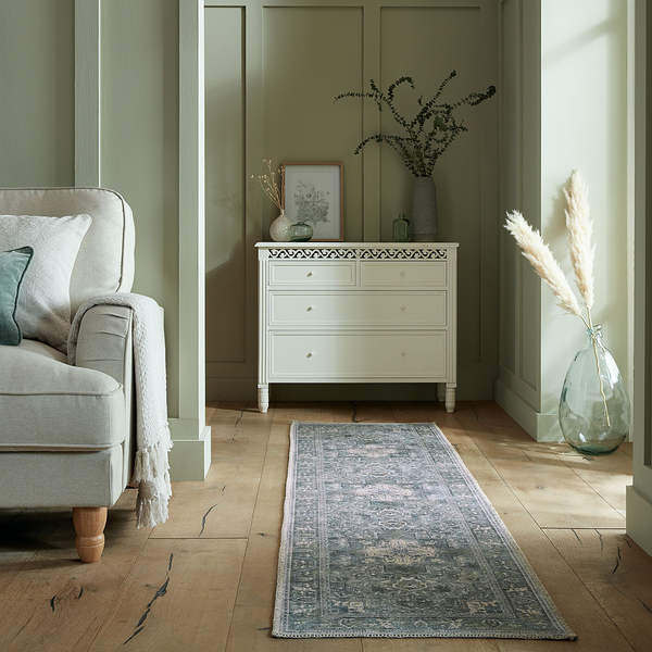 Läufer Windsor Traditional - Mischfaser / Polyester - 60 x 230 cm - Waschbar - Mintgrün