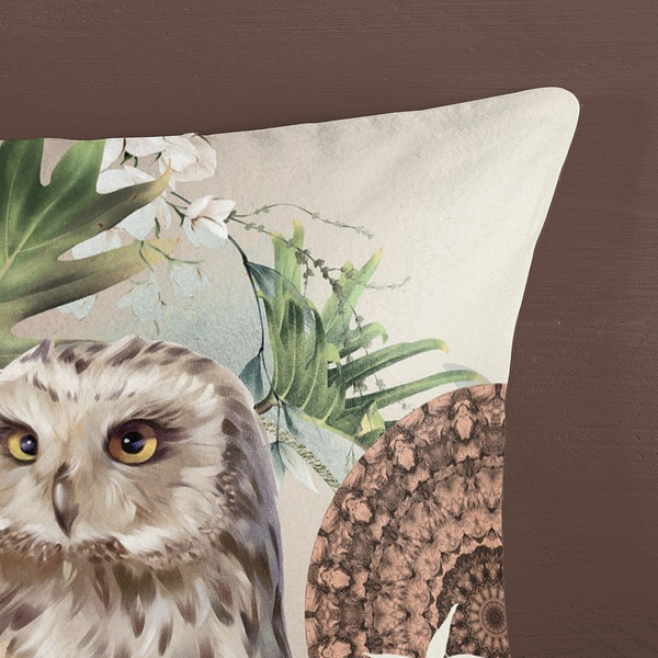 Biber-Bettwäsche Kirja - Baumwolle - Sand / Braun - 135 x 200 cm + Kissen 80 x 80 cm