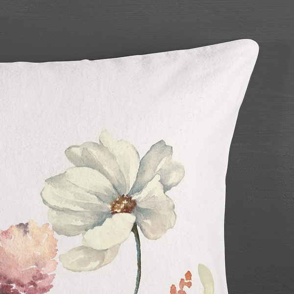 Biber-Bettwäsche Aime - Baumwolle - Beige - 135 x 200 cm + Kissen 80 x 80 cm