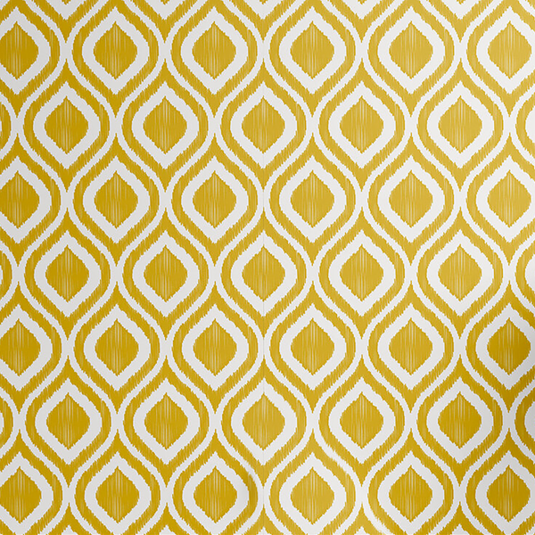 Tapete Oriental - PVC - Gelb - Höhe: 250 cm