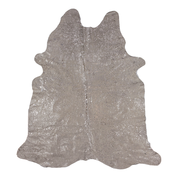 Rinderfell Shiny - Rinderfell - Creme / Silber