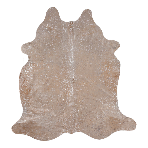Rinderfell Shiny - Rinderfell - Creme / Silber