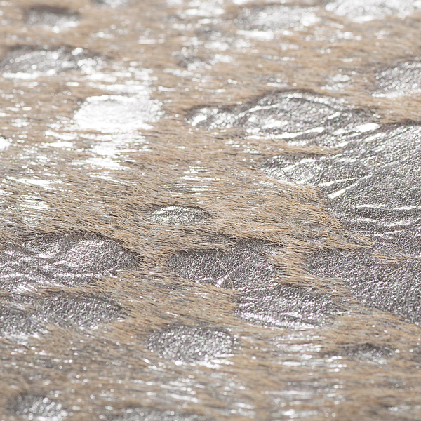 Rinderfell Shiny - Rinderfell - Creme / Silber